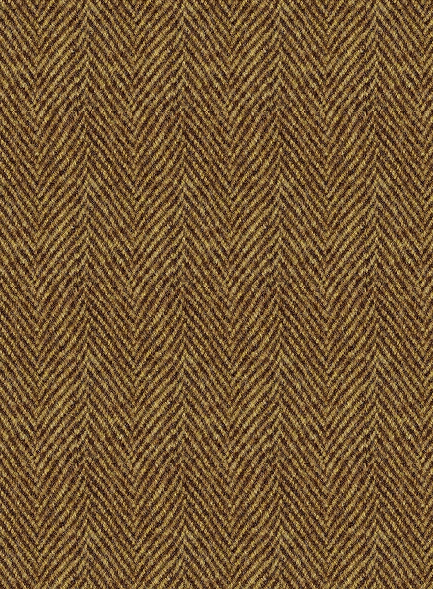 Highlander Tan Herringbone Tweed Suit