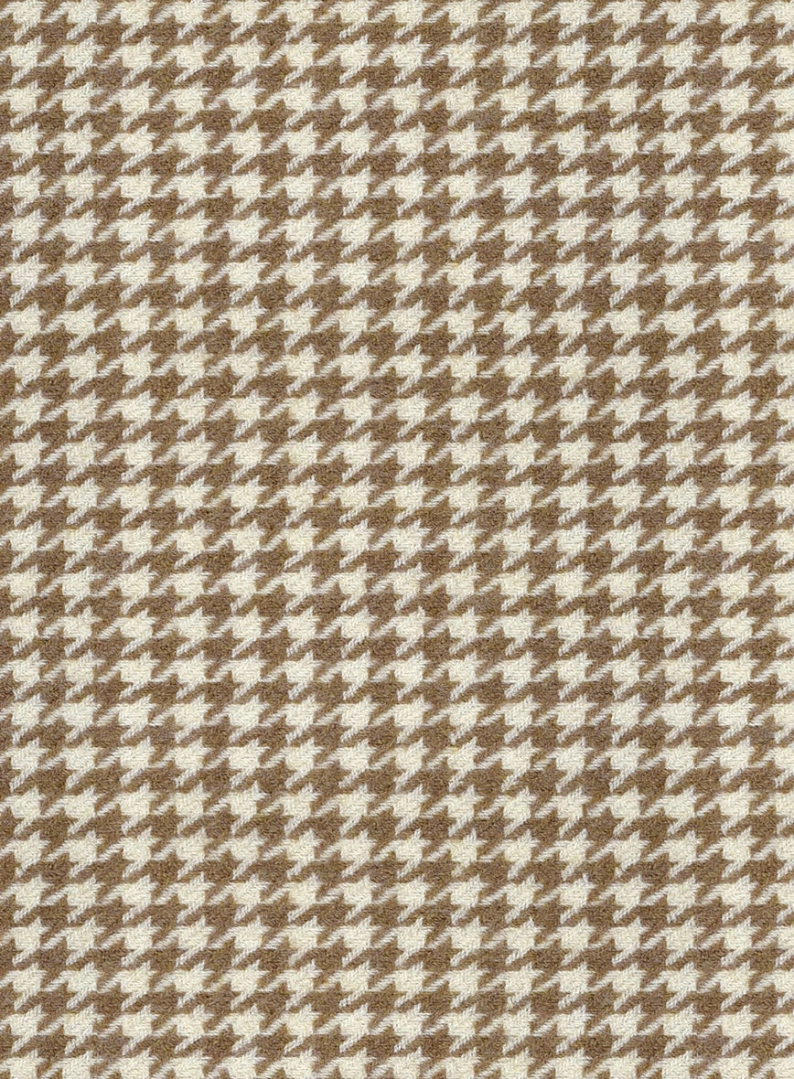 Houndstooth Beige Tweed Suit