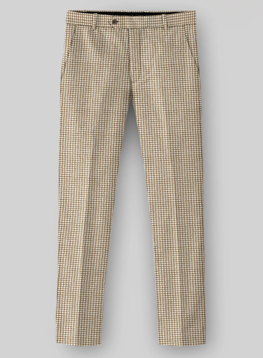 Houndstooth Beige Tweed Suit