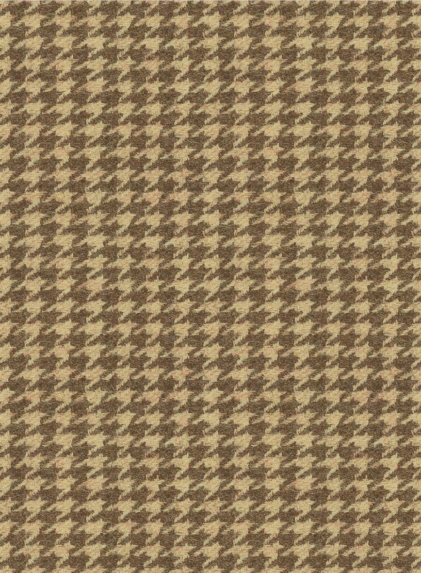 Houndstooth Tan Brown Tweed Suit