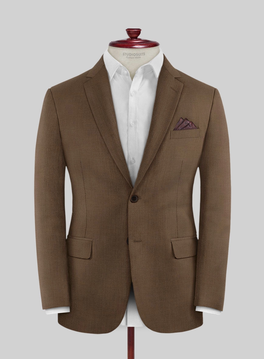 Huddersfield Stretch Brown Wool Suit