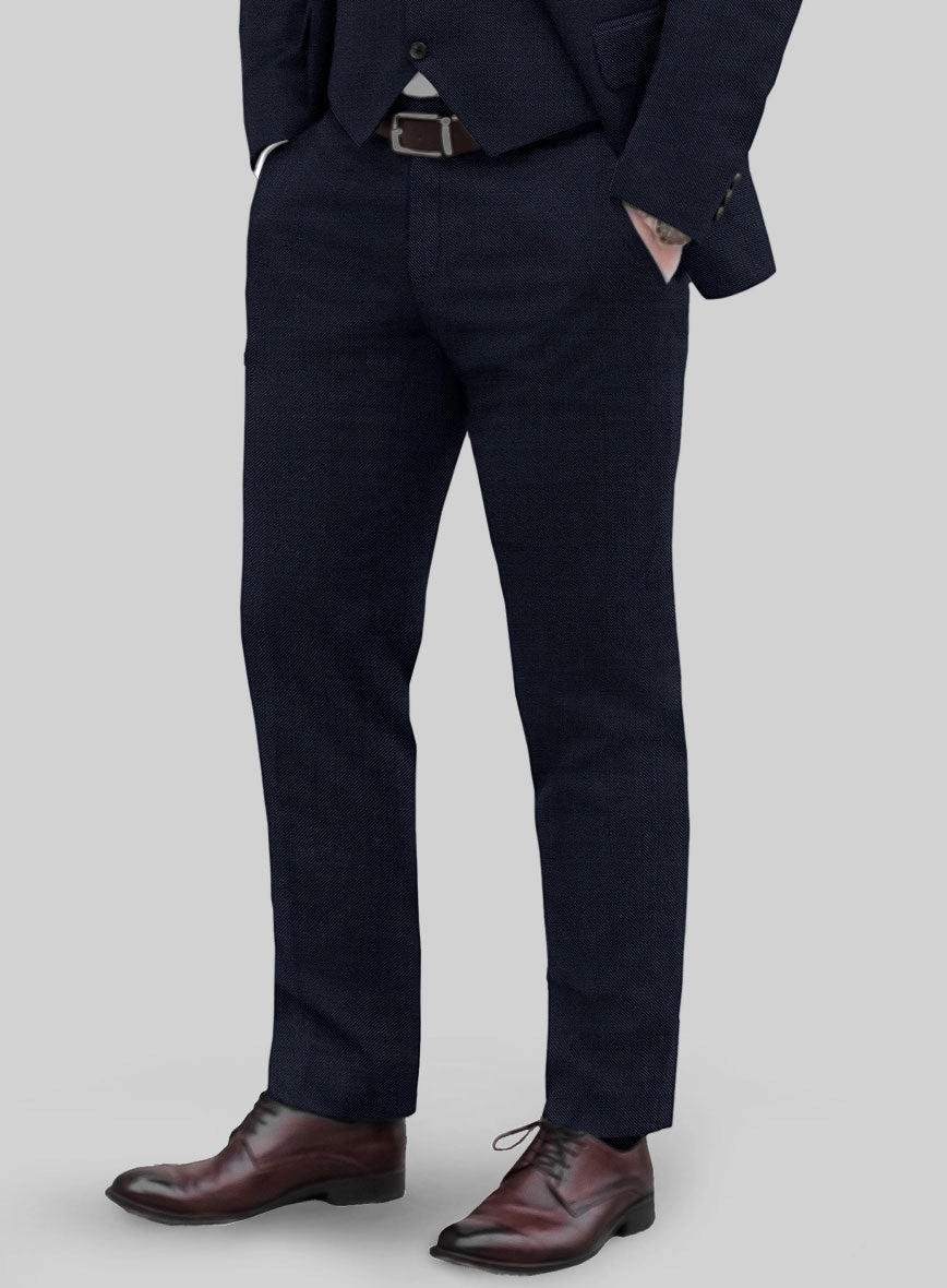 Huddersfield Stretch Island Blue Wool Suit