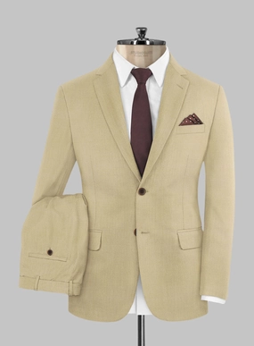 Huddersfield Stretch Khaki Wool Suit