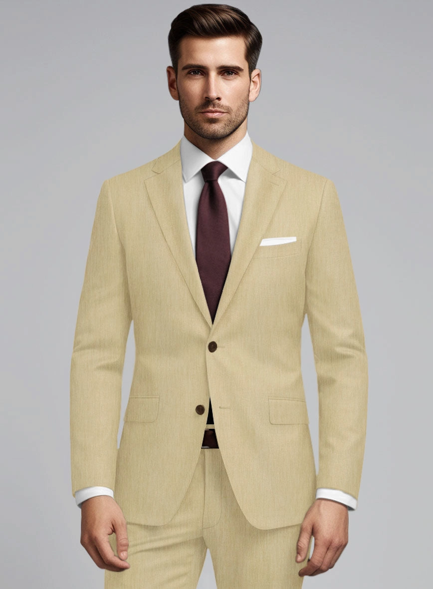 Huddersfield Stretch Khaki Wool Suit