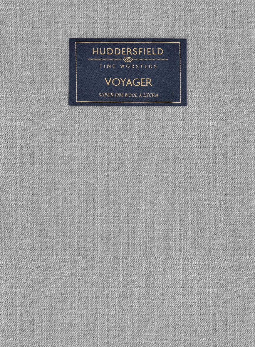 Huddersfield Stretch Light Gray Wool Suit