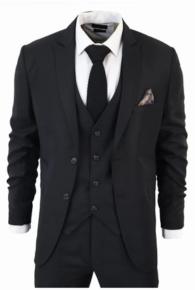 IM1 Classic Plain 3 Piece Suit