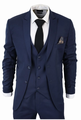 IM1 Classic Plain 3 Piece Suit