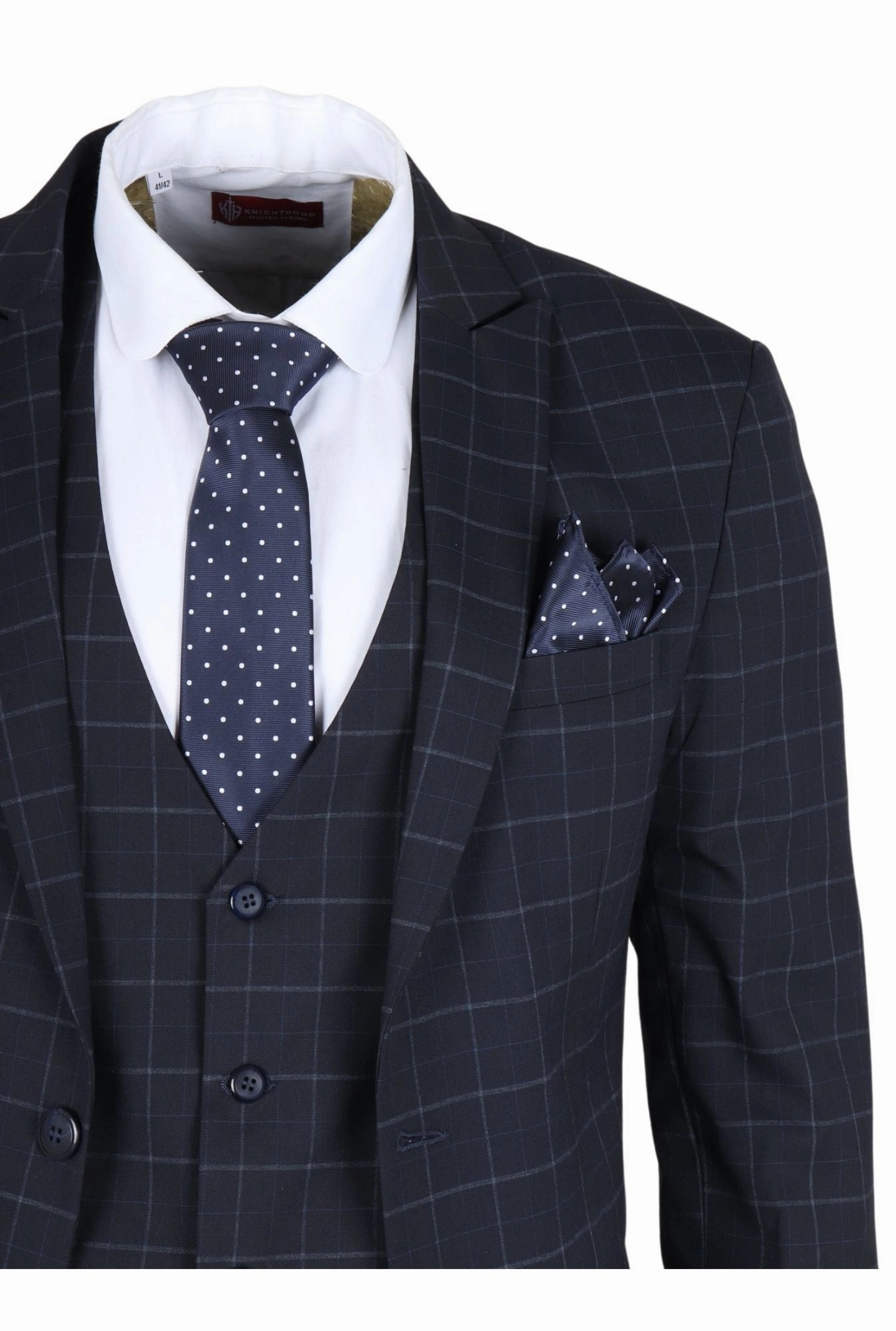 IM3 Checked Tailored Fit Suit