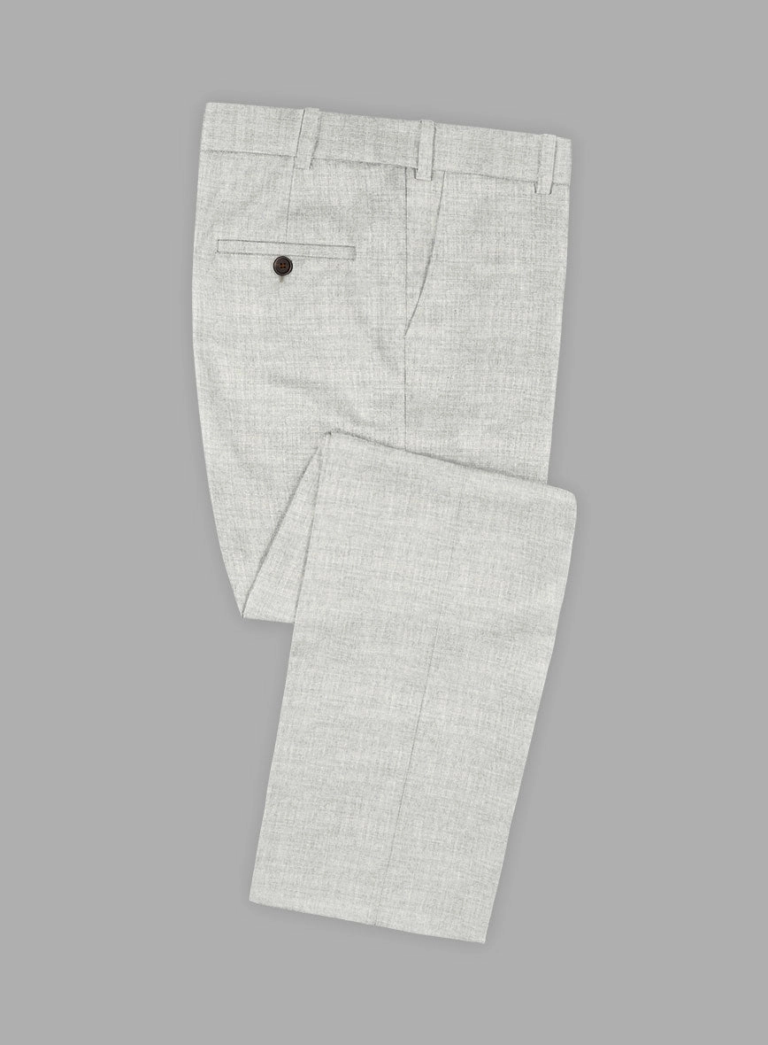 Italian Aime Ivory Gray Wool Suit