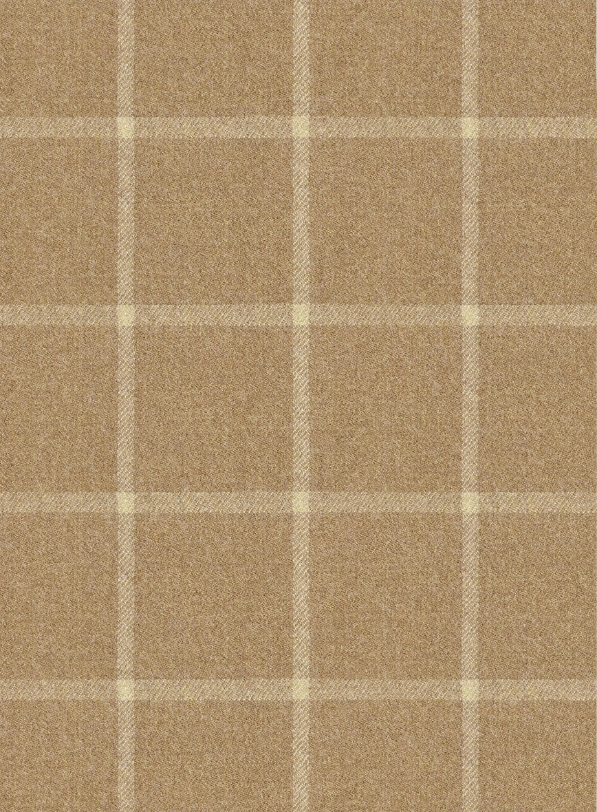 Italian Anbino Camel Brown Wool Suit