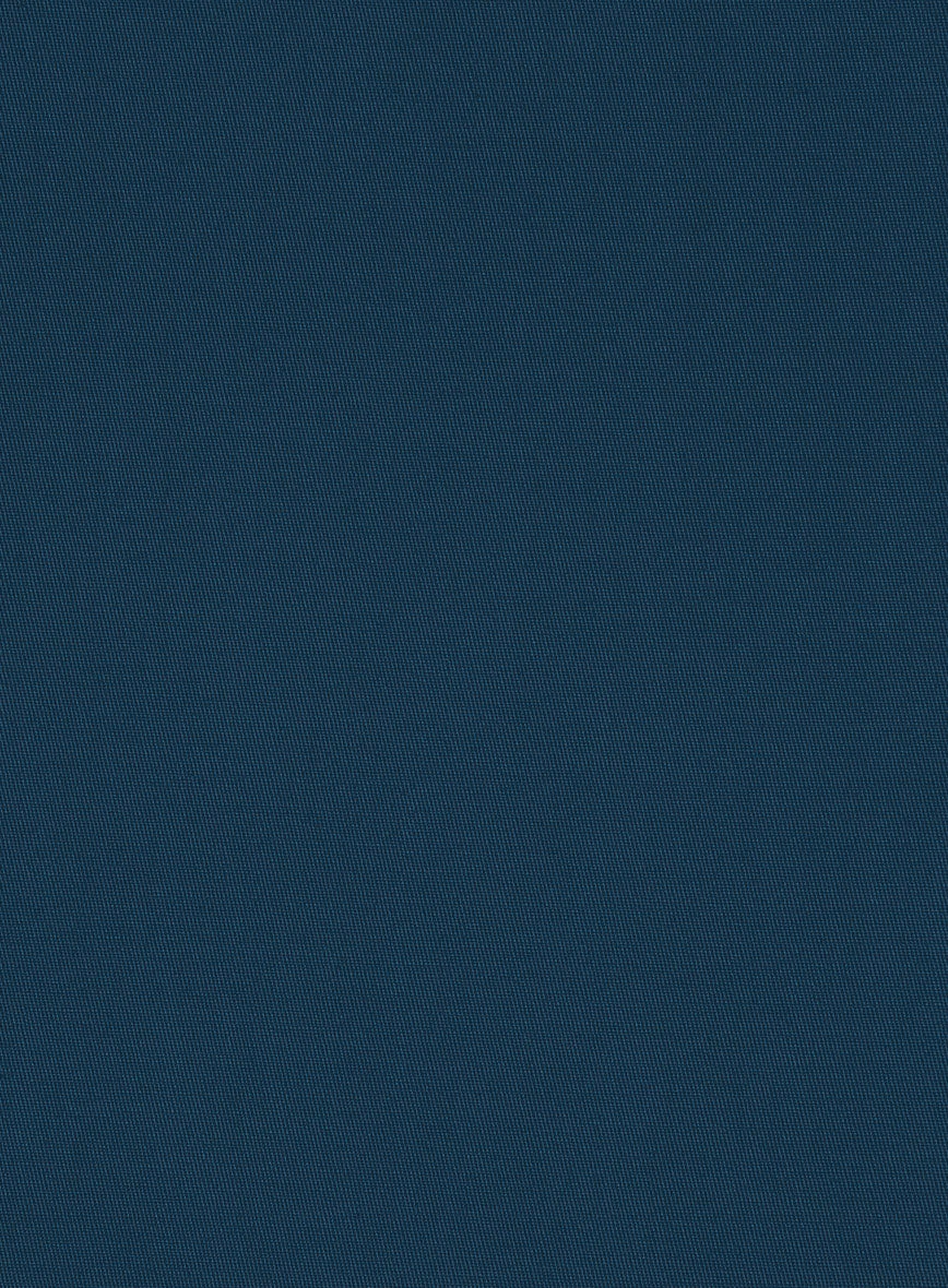 Italian Astronaut Blue Cotton Stretch Suit