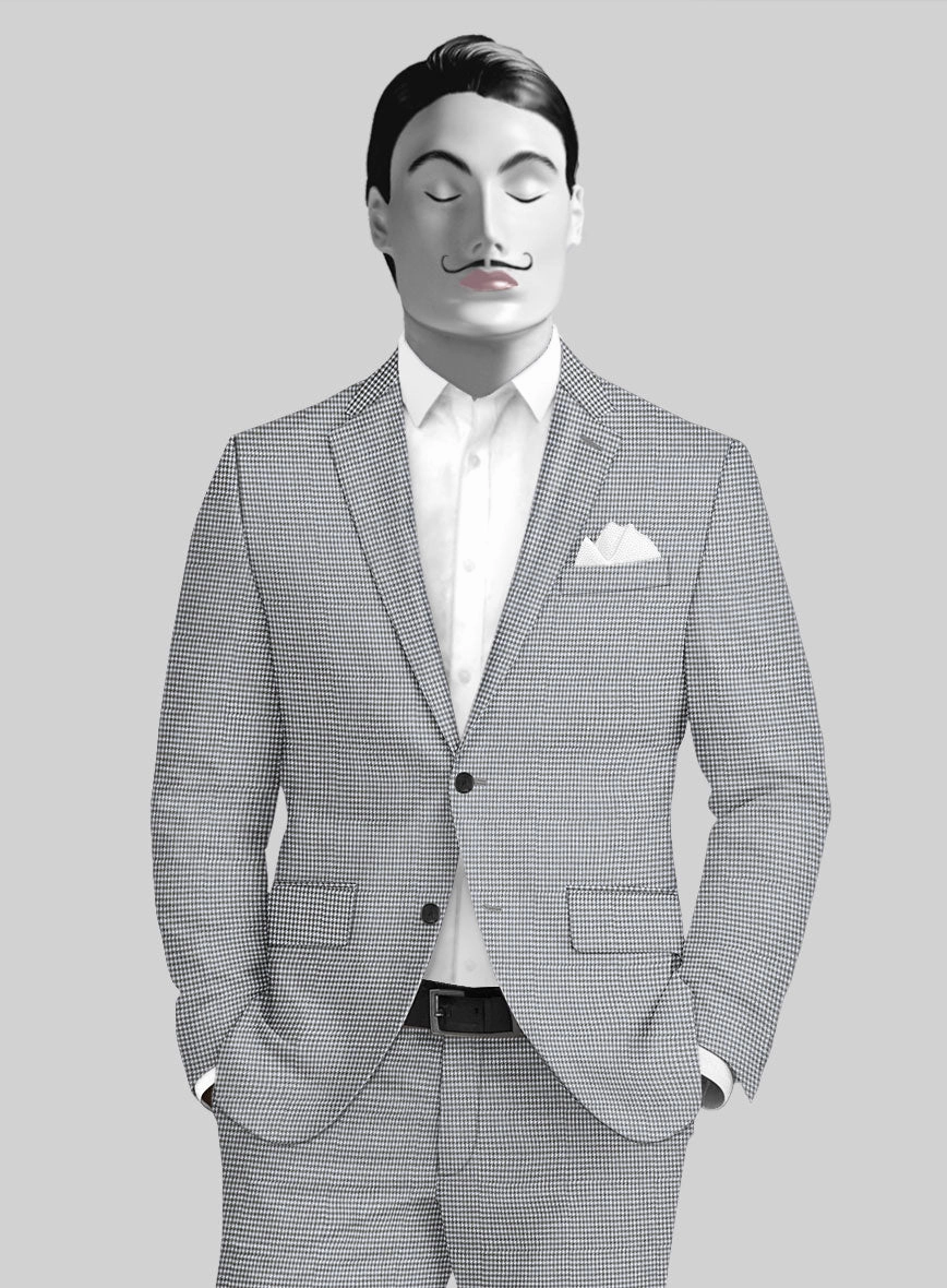 Italian Cotton Houndstooth Isla Suit