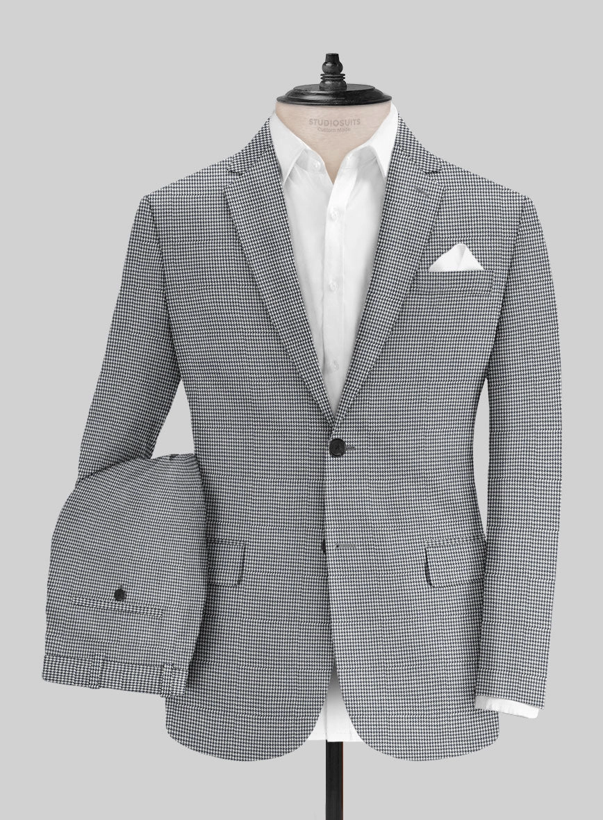 Italian Cotton Houndstooth Isla Suit