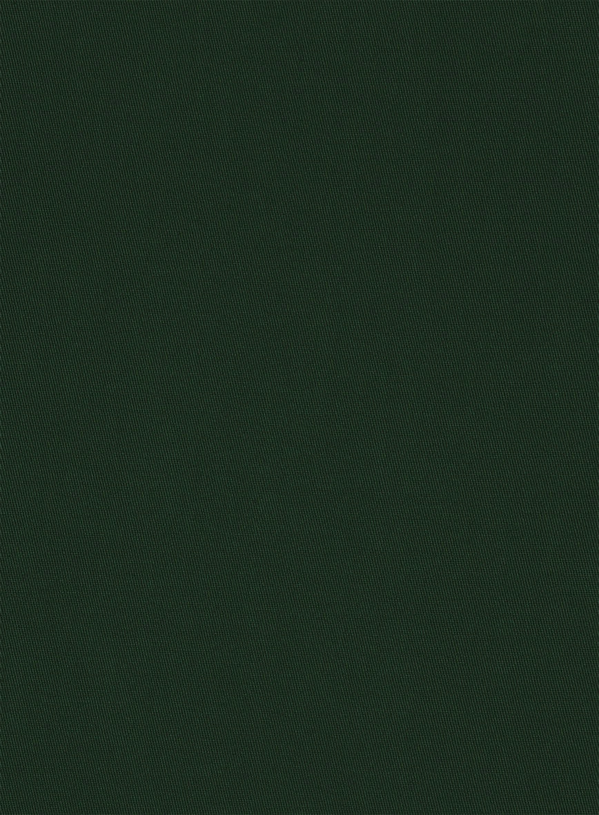 Italian Emerald Green Cotton Stretch Suit