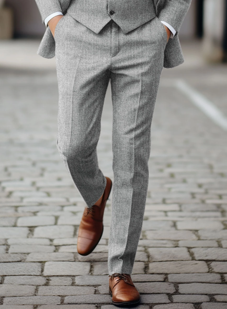 Italian Empire Gray Tweed Suit