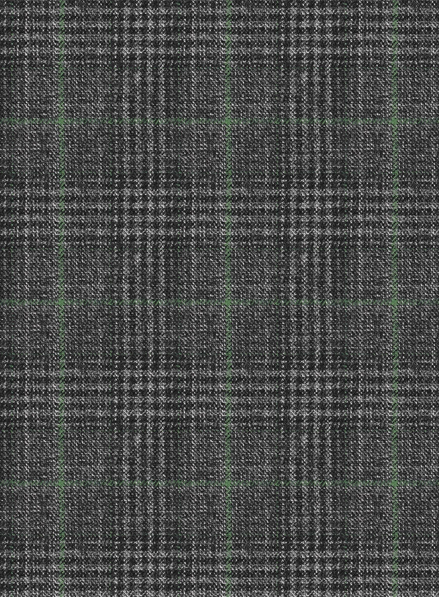 Italian Flick Gray Checks Flannel Suit