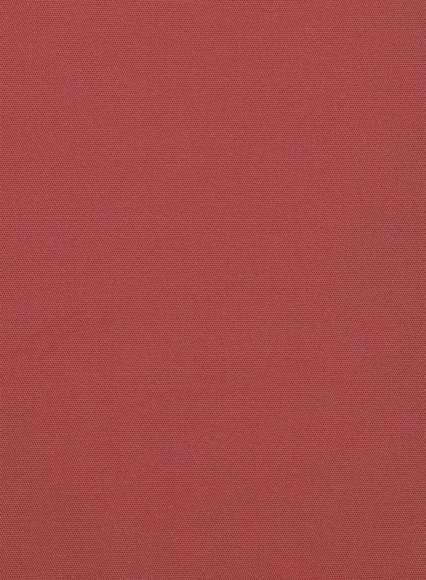 Italian Gimson Red Cotton Stretch Suit