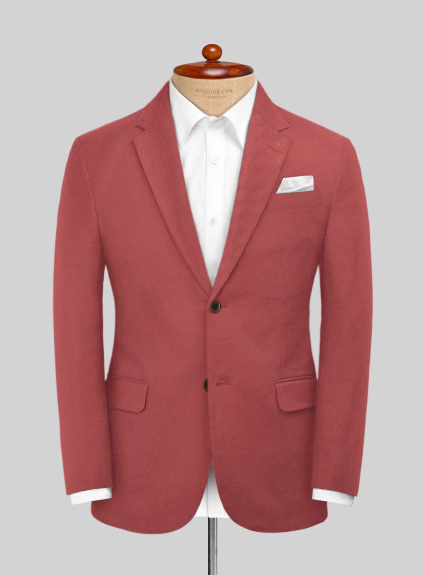 Italian Gimson Red Cotton Stretch Suit