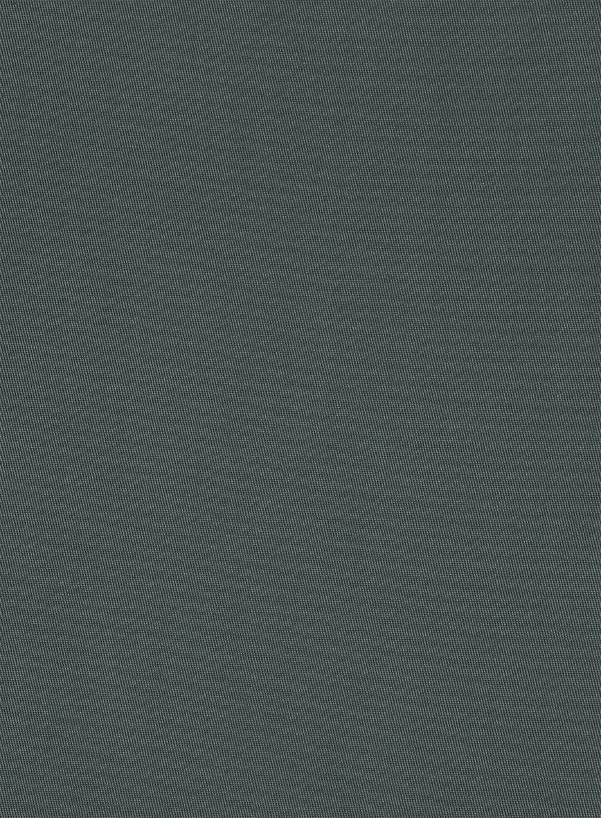 Italian Gray Cotton Stretch Suit