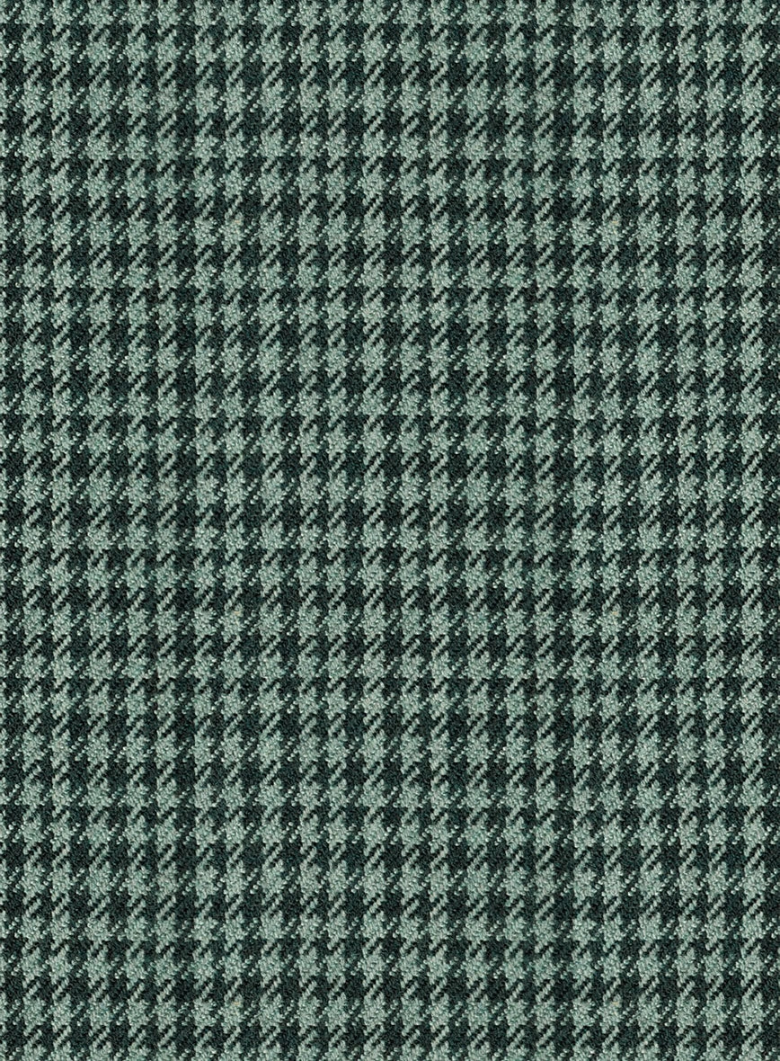 Italian Green Houndstooth Tweed Suit