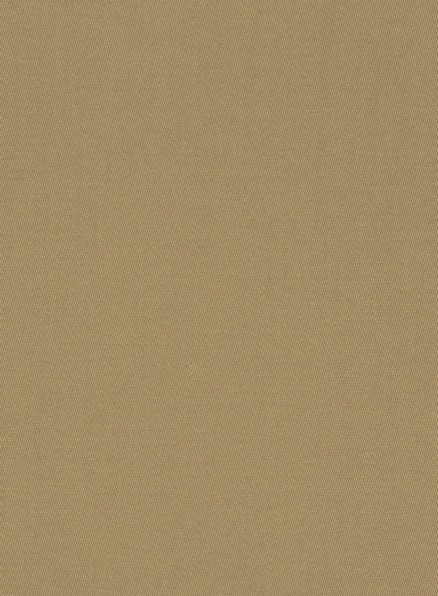 Italian Khaki Cotton Stretch Suit