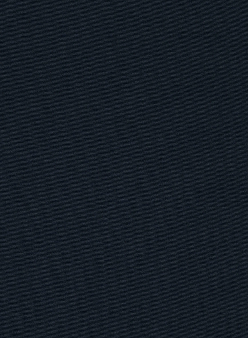 Italian Midnight Blue Cotton Stretch Suit