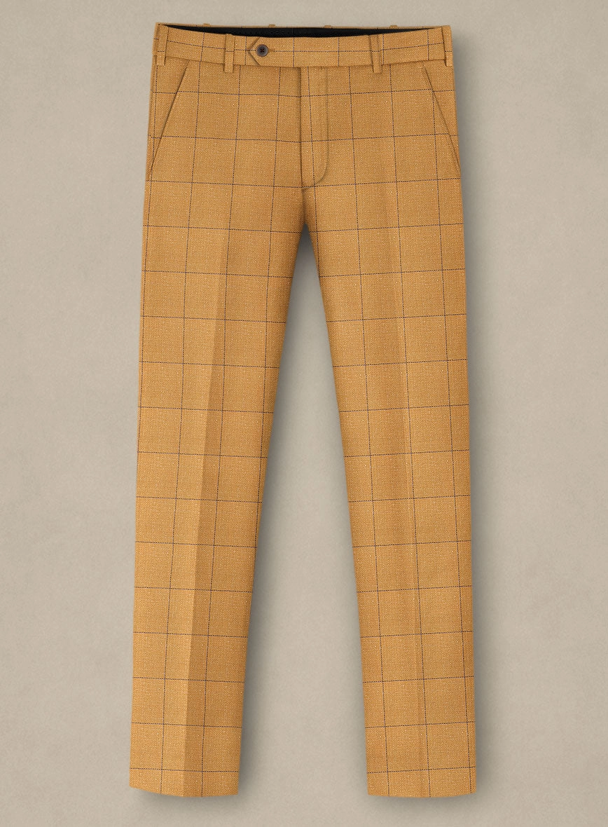 Italian Murano Cimio Mustard Wool Linen Silk Suit