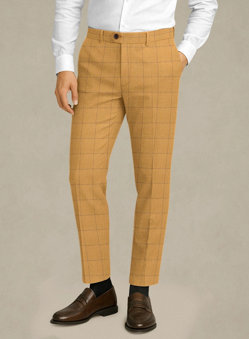 Italian Murano Cimio Mustard Wool Linen Silk Suit