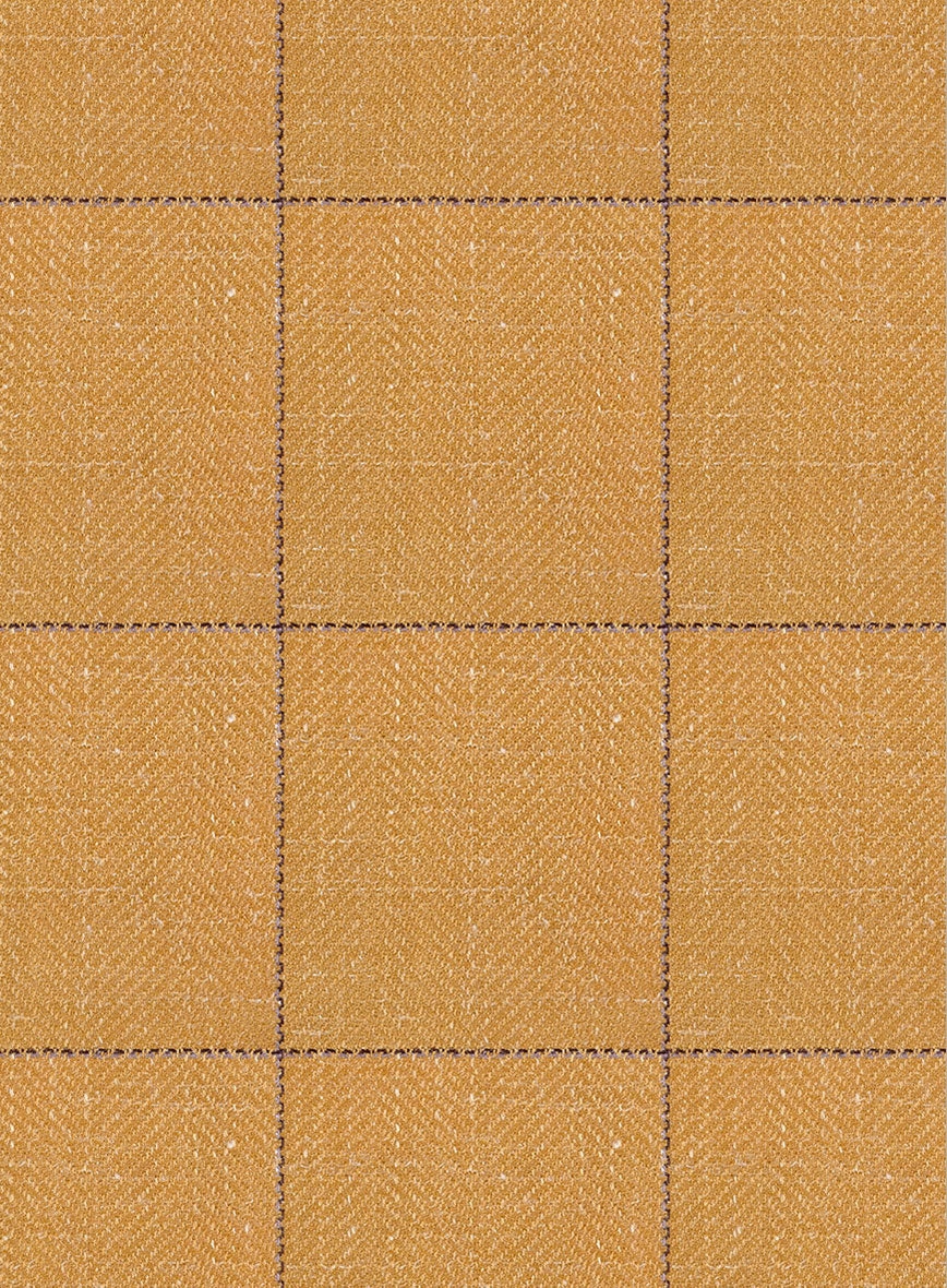 Italian Murano Cimio Mustard Wool Linen Silk Suit