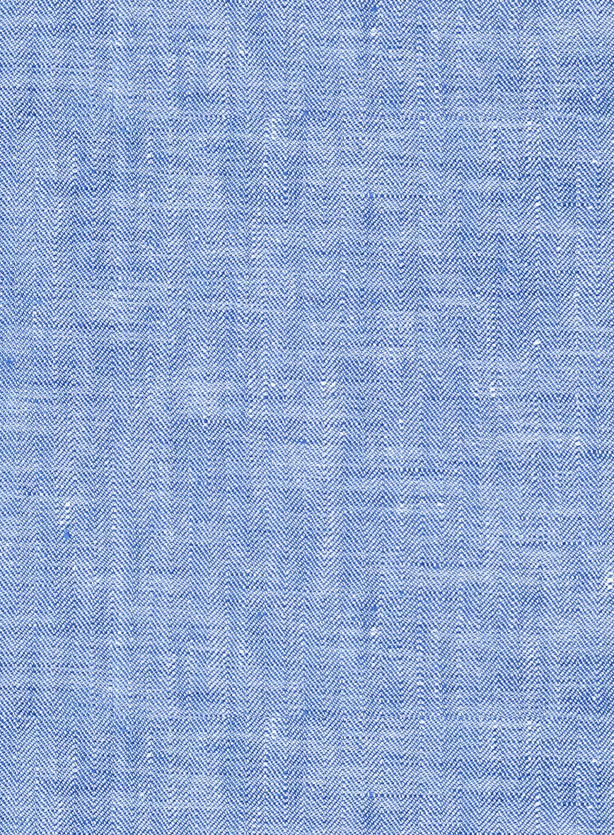 Italian Nile Blue Linen Suit