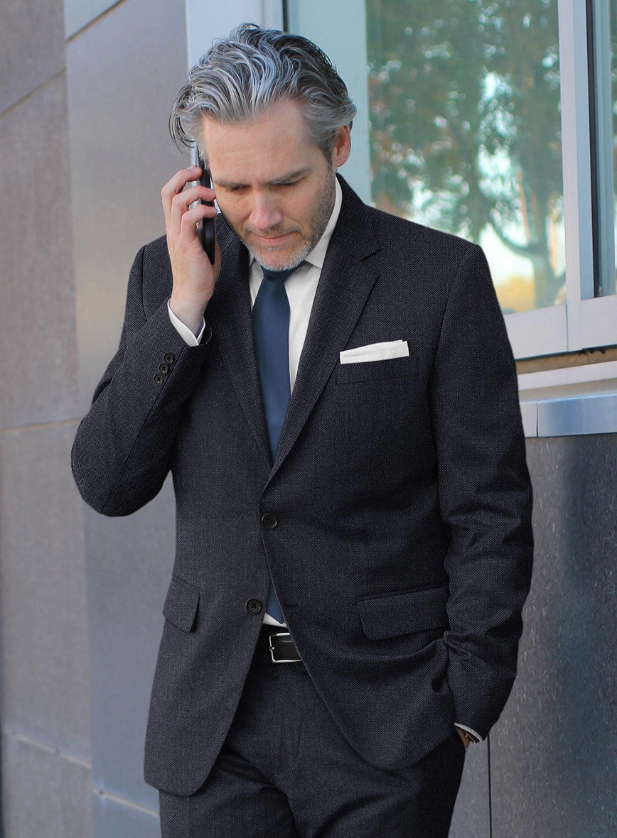 Italian Ombo Blue Birdseye Flannel Suit