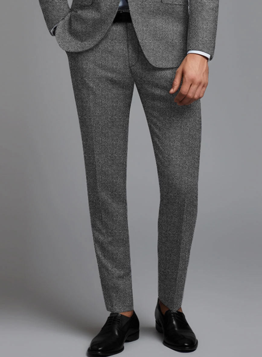 Italian Ombo Gray Birdseye Flannel Suit