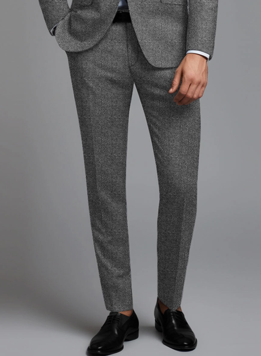 Italian Ombo Gray Birdseye Flannel Suit