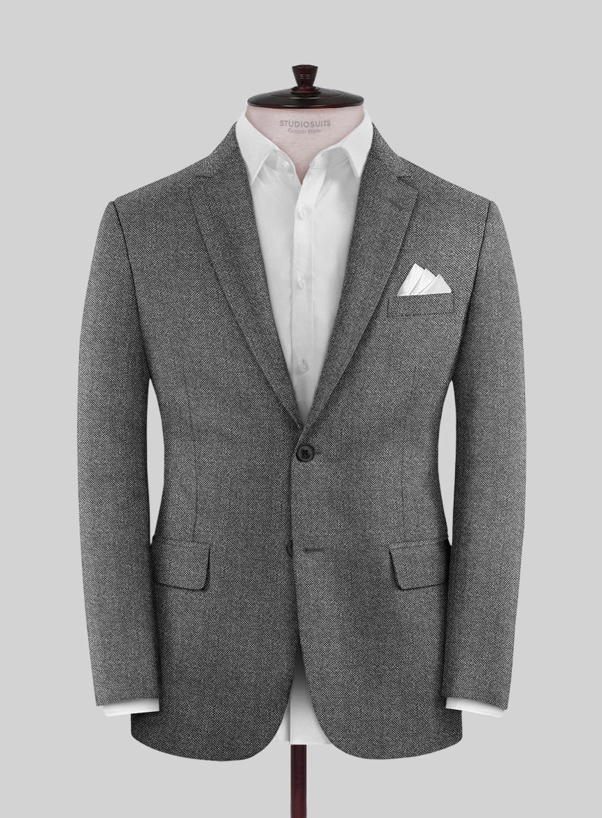 Italian Ombo Gray Birdseye Flannel Suit