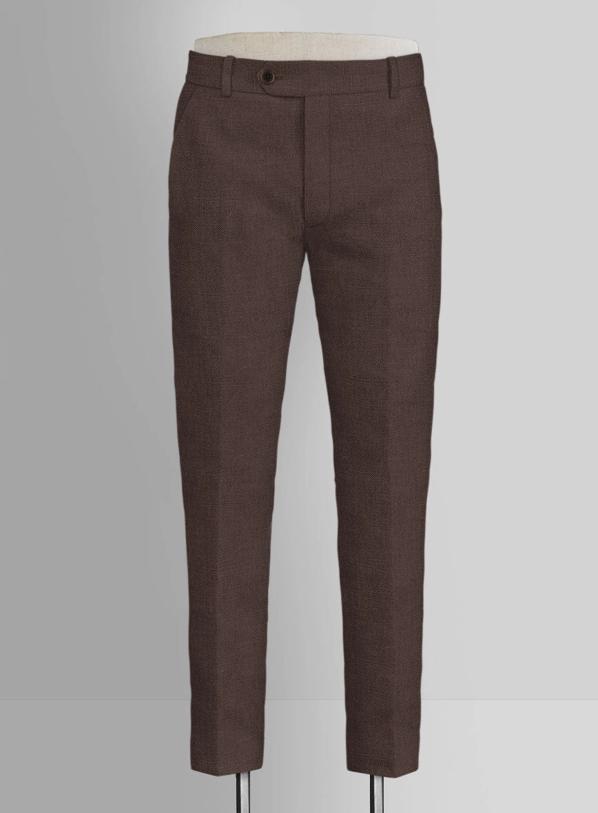 Italian Prato Brown Linen Suit
