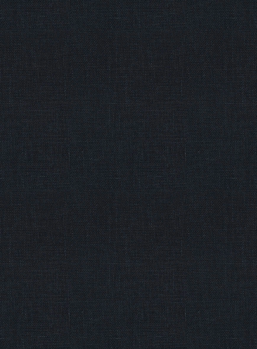 Italian Prato Midnight Linen Suit