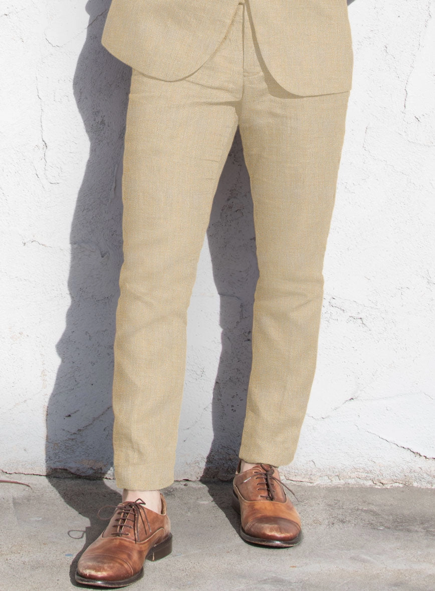 Italian Prato Musk Linen Suit