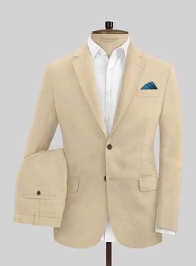 Italian Prato Musk Linen Suit