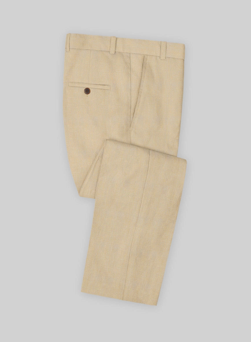 Italian Prato Musk Linen Suit