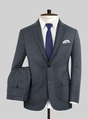 Italian Quelo Blue Twill Flannel Suit