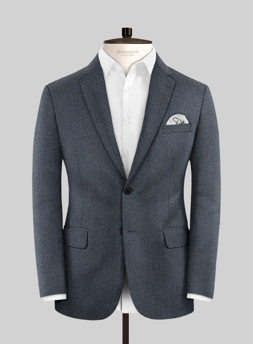 Italian Quelo Blue Twill Flannel Suit