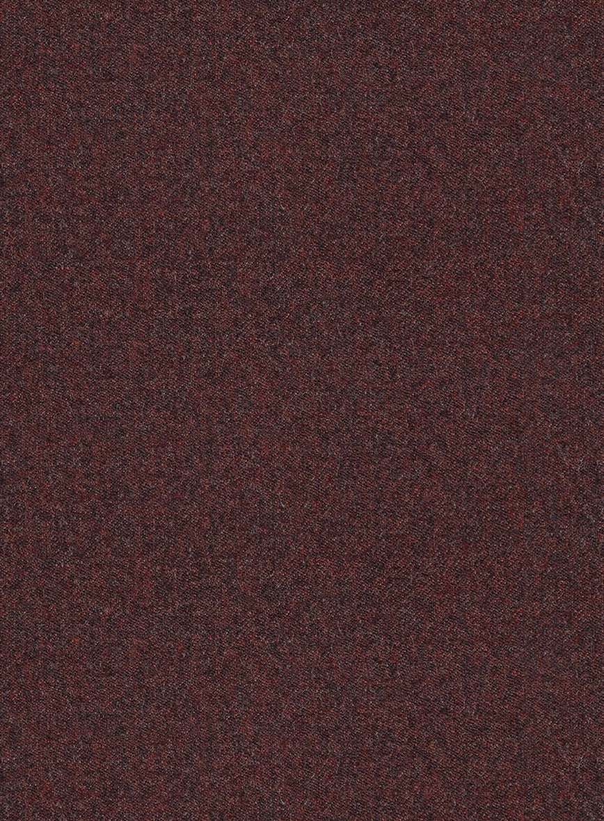 Italian Quelo Wine Twill Flannel Suit
