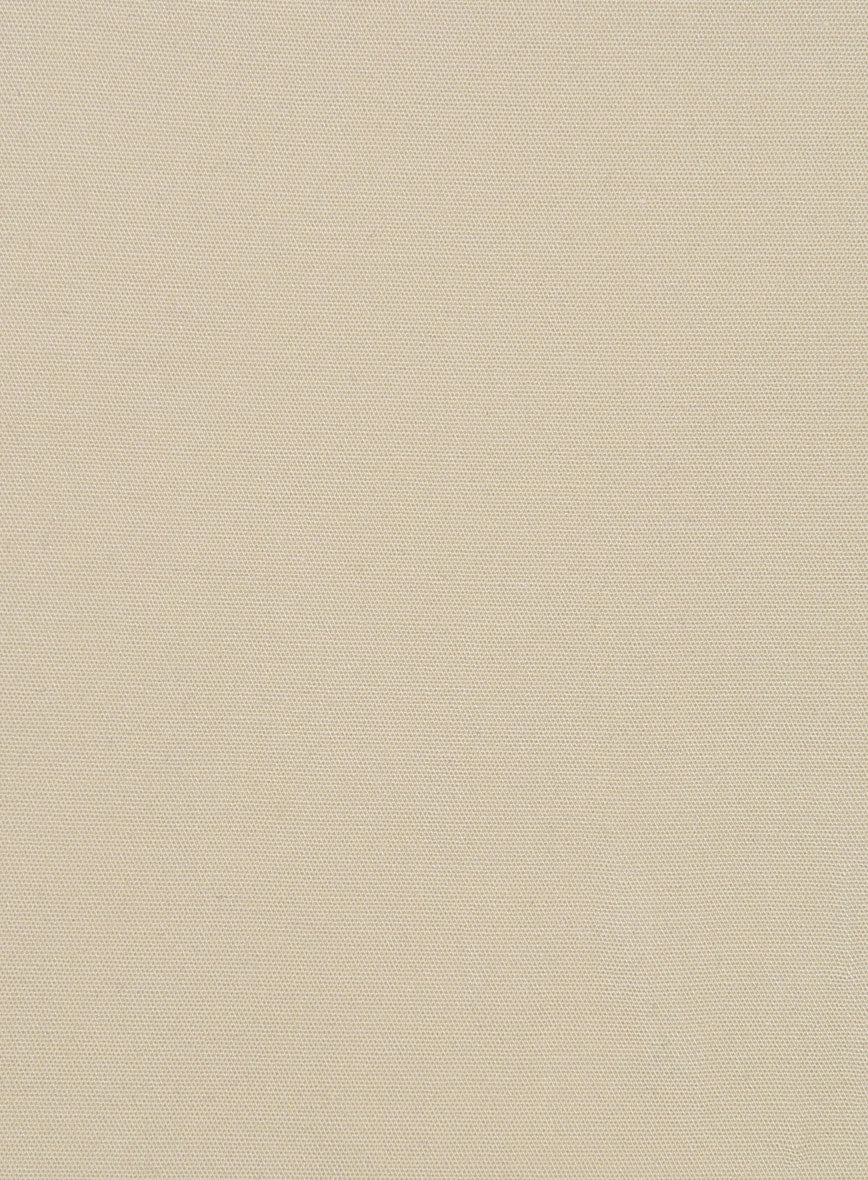 Italian Sand Beige Cotton Stretch Suit