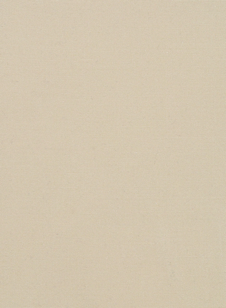 Italian Sand Beige Cotton Stretch Suit
