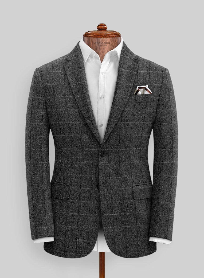 Italian Serto Checks Tweed Suit