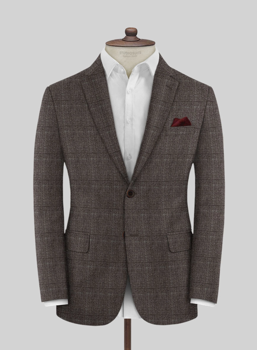 Italian Sift Brown Glen Flannel Suit
