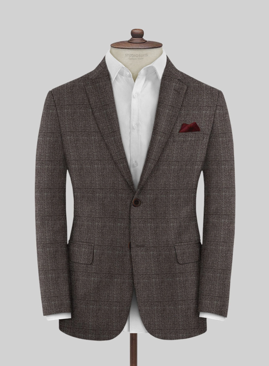 Italian Sift Brown Glen Flannel Suit