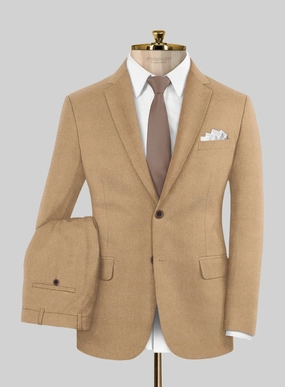 Italian Turna Khaki Flannel Suit