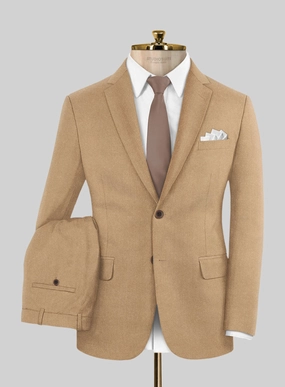 Italian Turna Khaki Flannel Suit