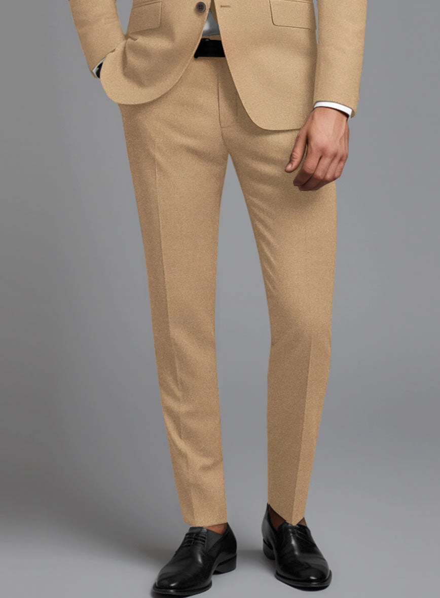 Italian Turna Khaki Flannel Suit